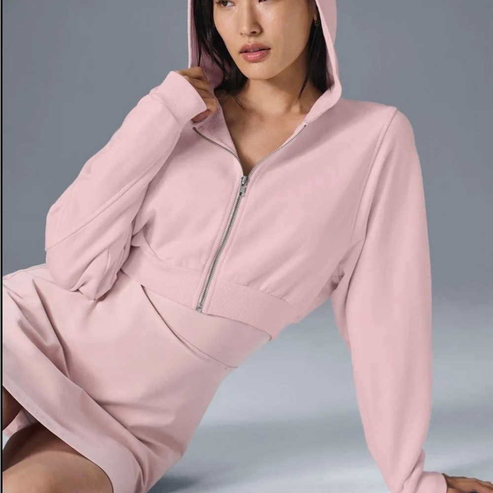 Alo Yoga Ballet Pink Sweet Escape Hoodie